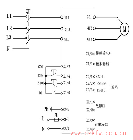 变频频器怎么接线