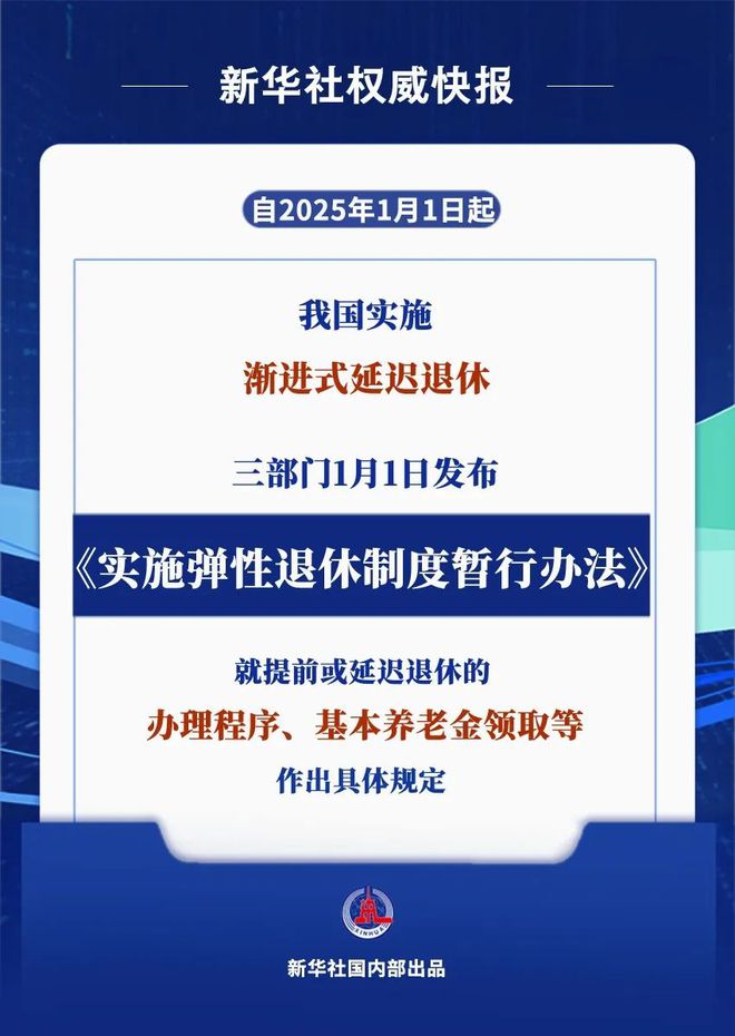 今日起实施！弹性退休办法来了