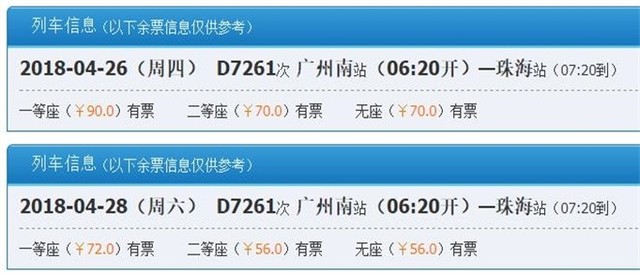 春运火车票限时折扣 最低票价仅1元